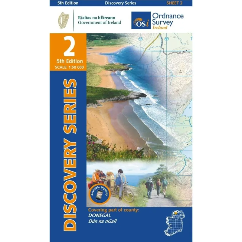 OSI Discovery Series Sheet 02 DONEGAL 5th Edition